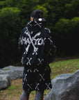 MAYO CROSS BONE Embroidery Mesh CAP - BLACK