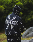 MAYO CROSS BONES Embroidery Hoodie - BLACK