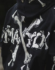 MAYO CROSS BONES Embroidery Hoodie - BLACK