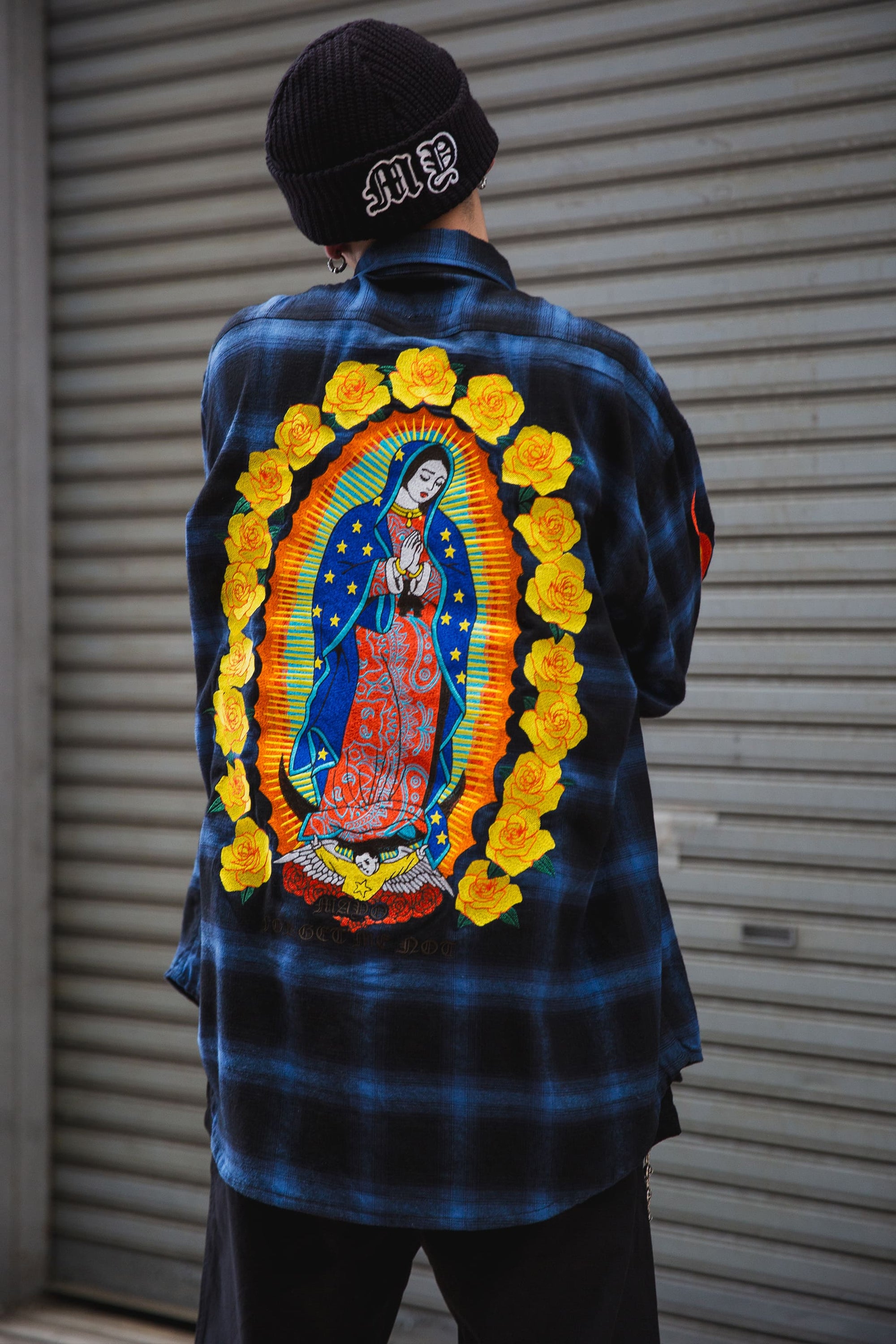 IRON CROSS LOGO REVERSIBLE EMBROIDERY KNIT CAP