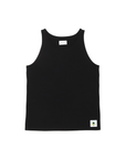 MAYO LAYERED Plain TANK TOP - BLACK