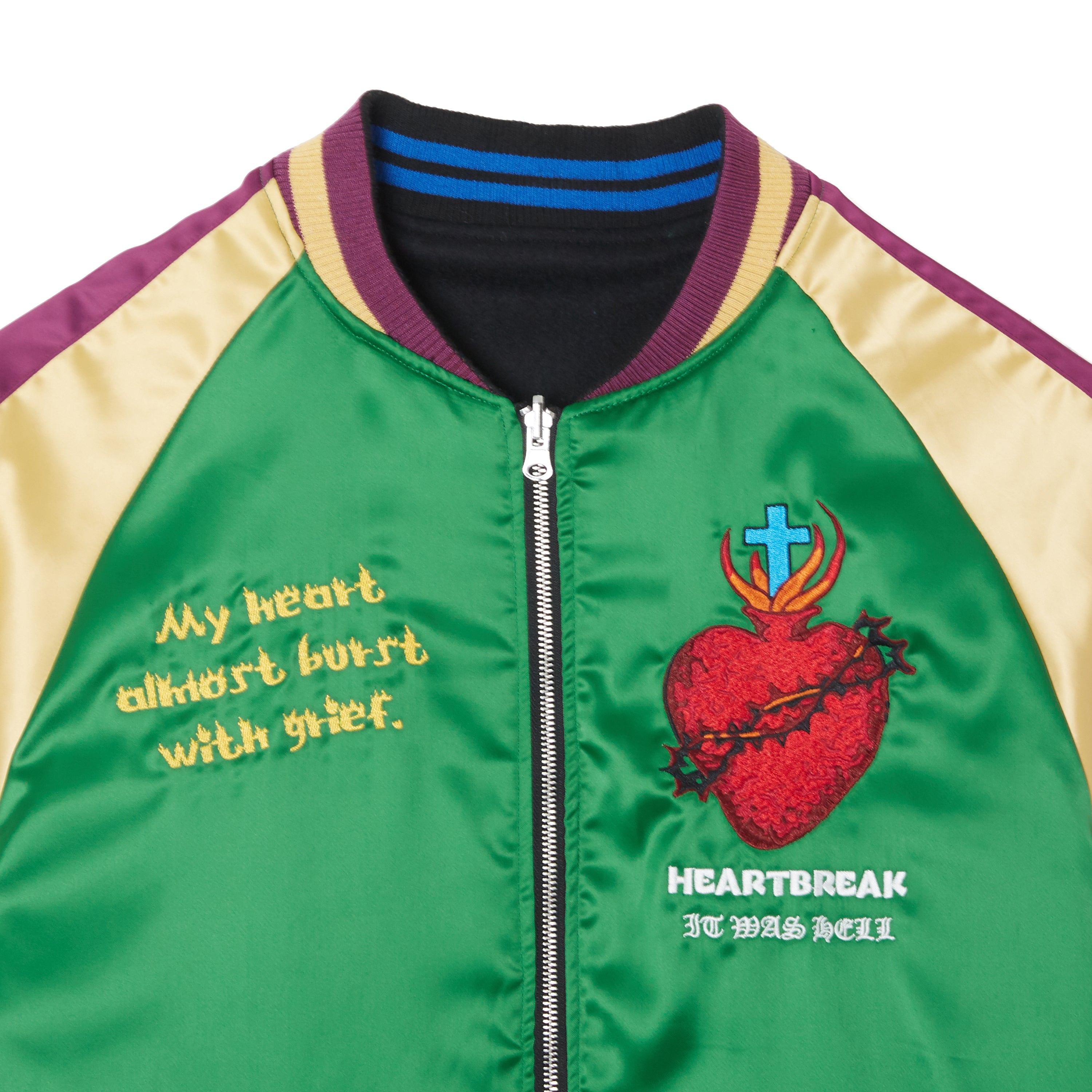 MAYO FIRE Embroidery Reversible Souvenir Jacket