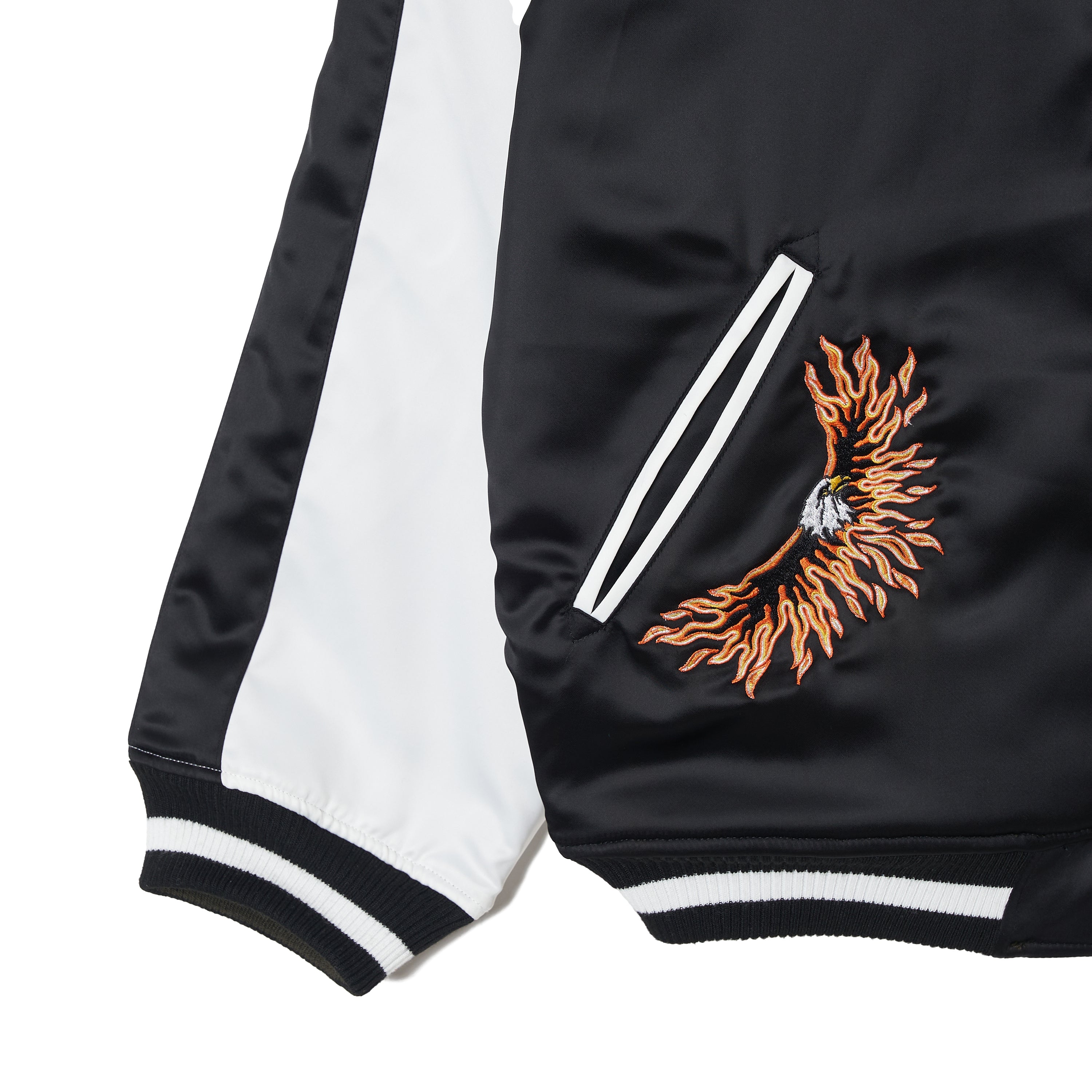 MAYOスカジャン MAYO FIRE 刺繍リバーシブルスーベニアジャケット