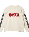 MAYO HEAVEN&HELL Embroidery Crew neck - OFF WHITE