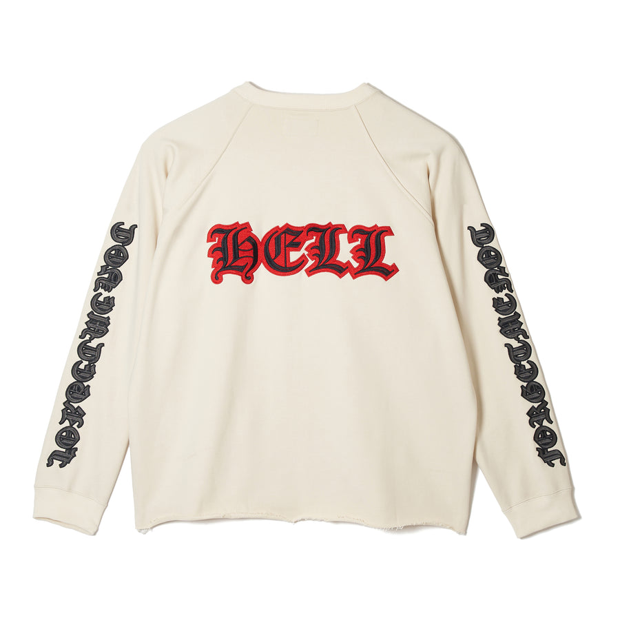 MAYO HEAVEN&HELL Embroidery Crew neck - OFF WHITE