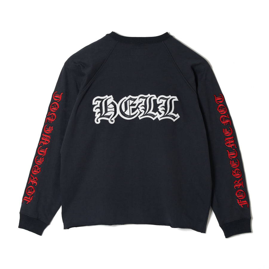 MAYO HEAVEN&HELL Embroidery Crew neck - BLACK