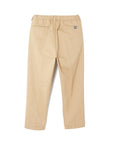 FIRE EMBROIDERY CHINO PANTS - BEIGE