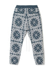 MAYO PAISLEY EMBROIDERY NYLON LOUNGE PANTS - GREEN