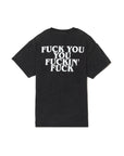 F●CKIN F●CK PRINT  SHORT SLEEVE TEE - FADE BLACK