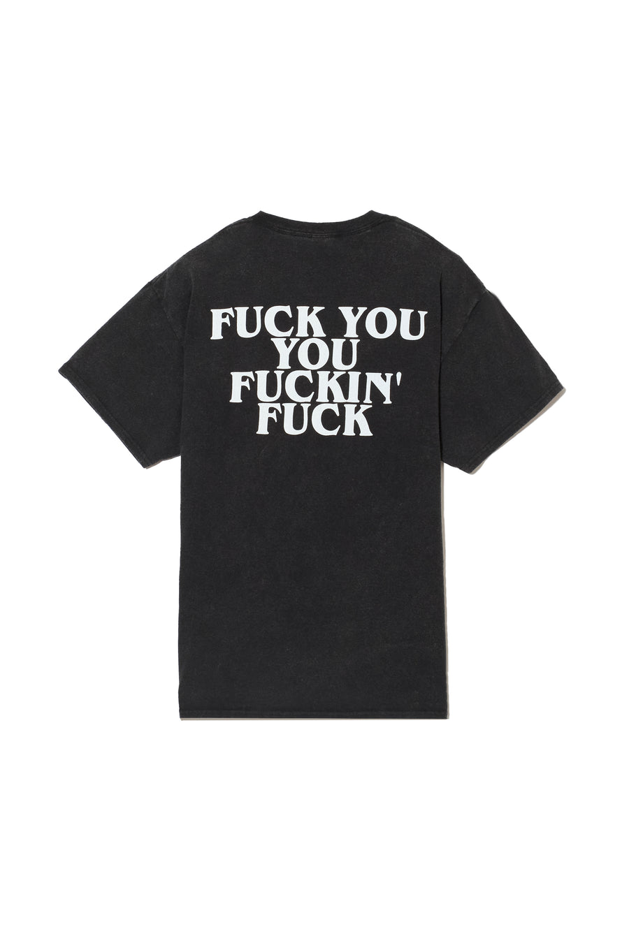 F●CKIN F●CK PRINT  SHORT SLEEVE TEE - FADE BLACK