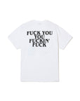 F●CKIN F●CK PRINT  SHORT SLEEVE TEE - WHITE