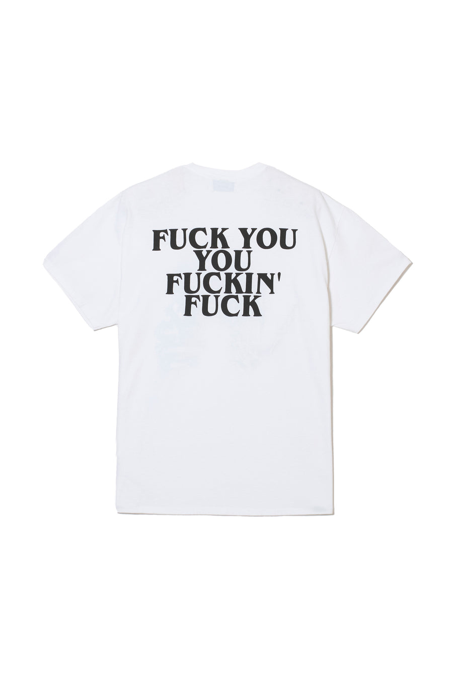 F●CKIN F●CK PRINT  SHORT SLEEVE TEE - WHITE