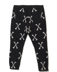 MAYO CROSS BONES EMBROIDERY SWEAT PANTS -  BLACK