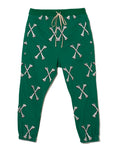 MAYO CROSS BONES EMBROIDERY SWEAT PANTS - GREEN