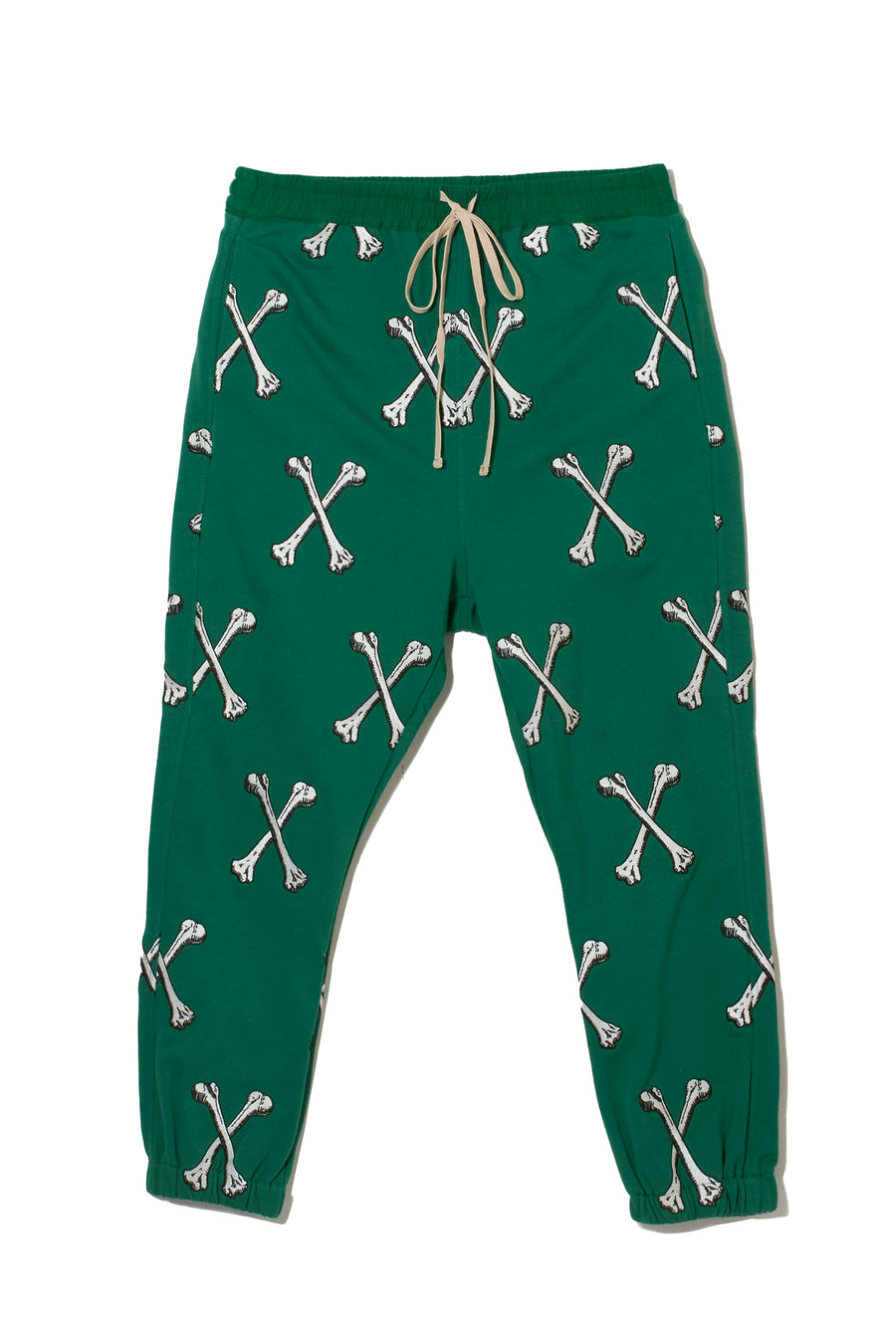 MAYO CROSS BONES EMBROIDERY SWEAT PANTS - GREEN