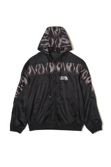 FIRE EMBROIDERY NYLON JKT - FIRE BLACK