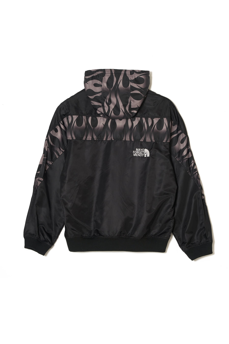 FIRE EMBROIDERY NYLON JKT - FIRE BLACK