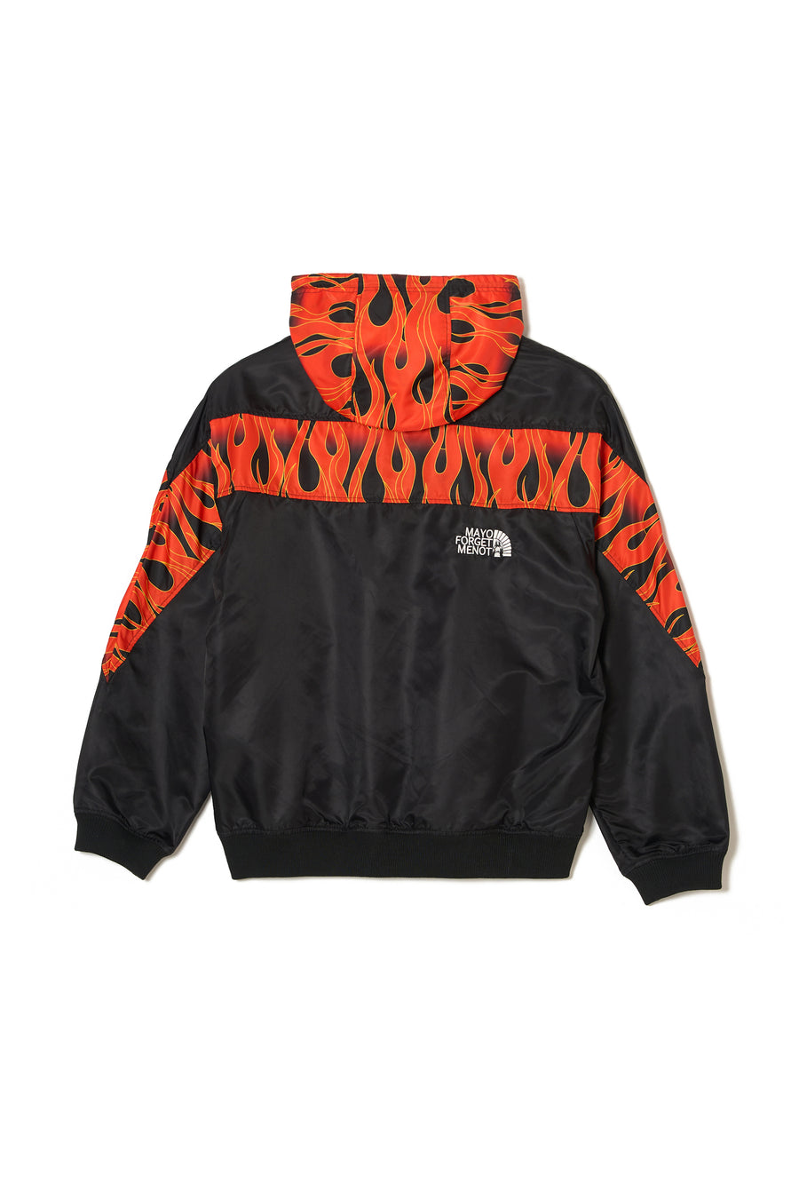 FIRE EMBROIDERY NYLON JKT - FIRE RED