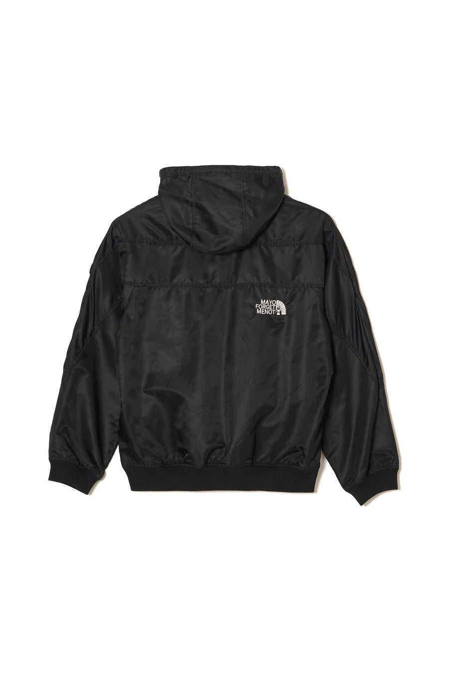 FIRE EMBROIDERY NYLON JKT - BLACK