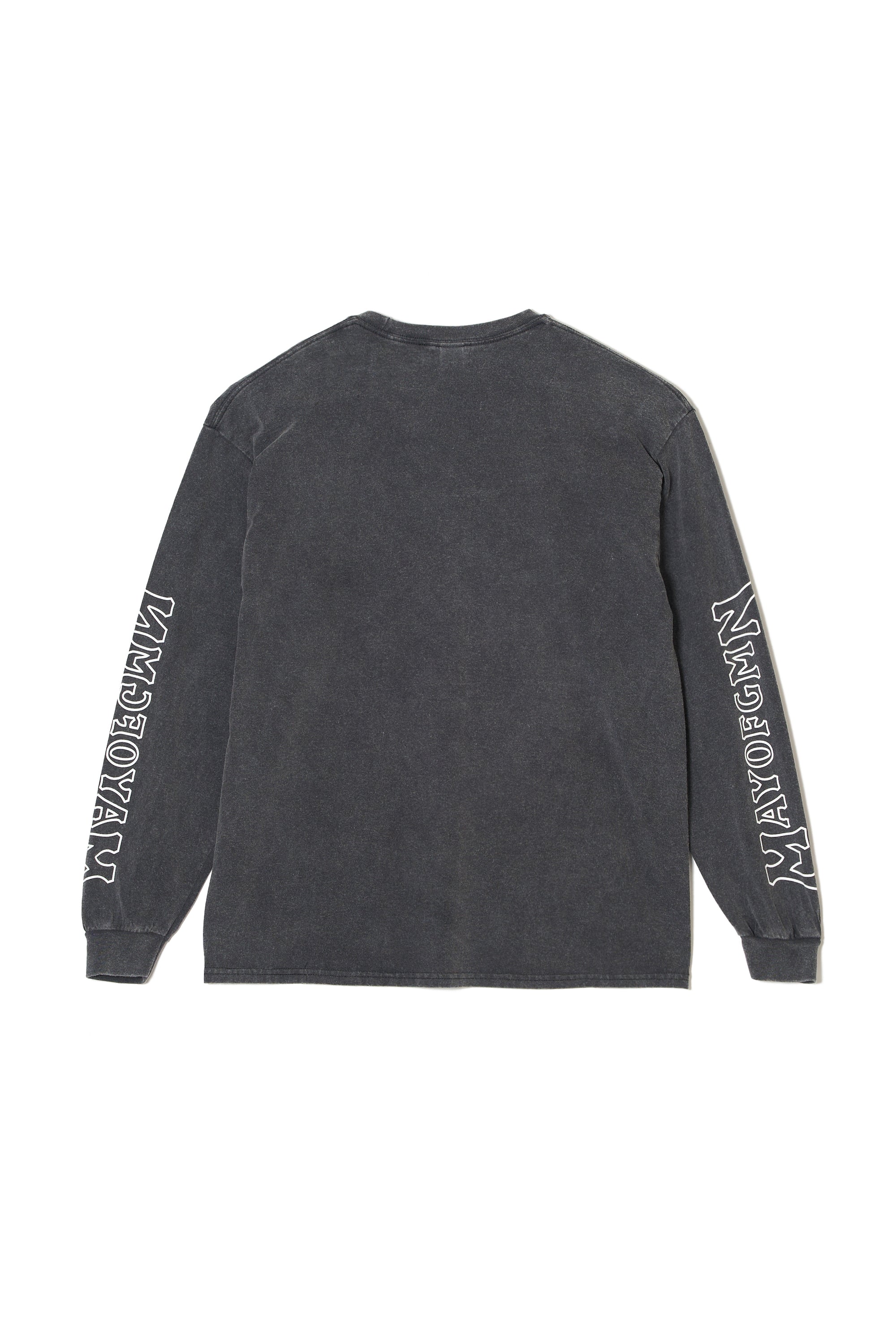 BRAIN PRINT LONG SLEEVE TEE - FADE BLACK