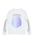 BRAIN PRINT LONG SLEEVE TEE - WHITE