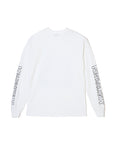 BRAIN PRINT LONG SLEEVE TEE - WHITE