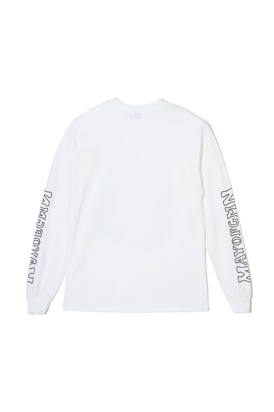 BRAIN PRINT LONG SLEEVE TEE - WHITE