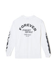 GOD CREATED PRINT LONG SLEEVE TEE - WHITE