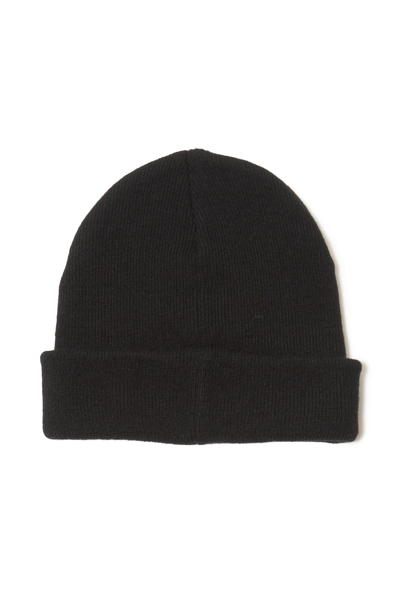 MAYO LOGO EMBROIDERY KNIT CAP - BLACK