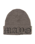 MAYO LOGO EMBROIDERY KNIT CAP - GRAY