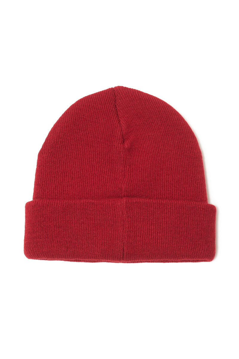 MAYO LOGO EMBROIDERY KNIT CAP - RED