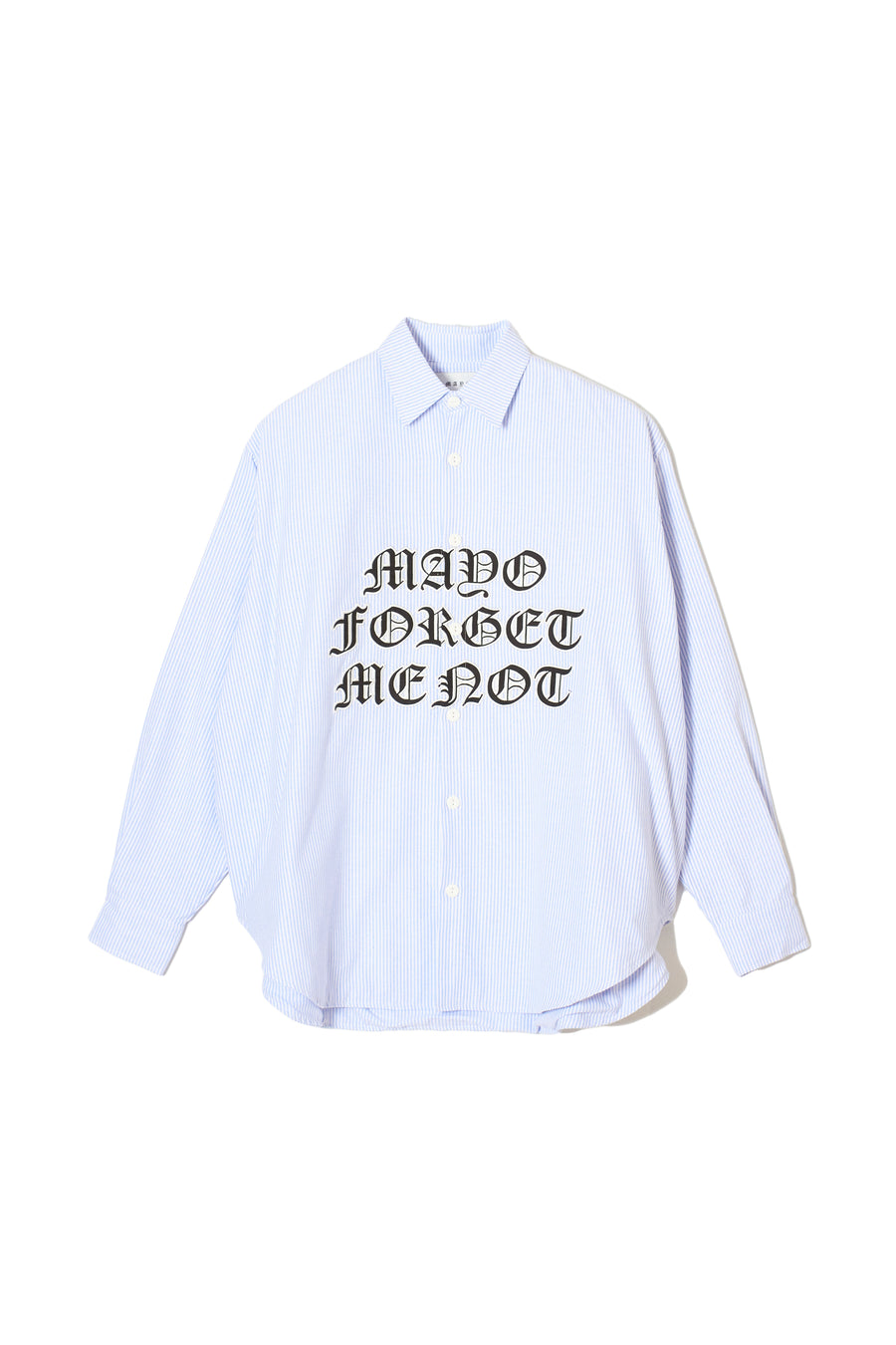 MAYO FGMN EMBROIDERY STRIPE SHIRT - BLUE