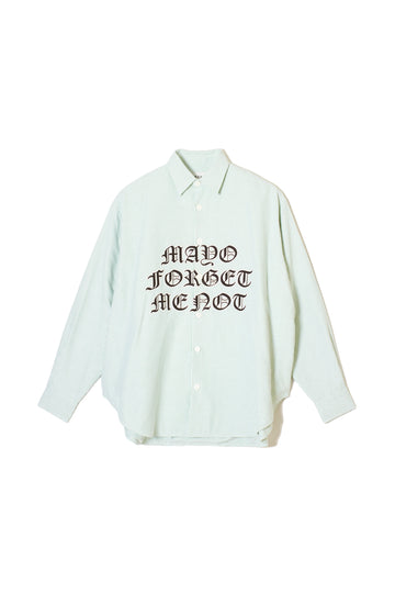 MAYO FGMN EMBROIDERY STRIPE SHIRT - GREEN