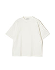 PLAIN EMBROIDERY SHORT SLEEVE TEE - WHITE