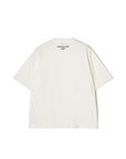 PLAIN EMBROIDERY SHORT SLEEVE TEE - WHITE