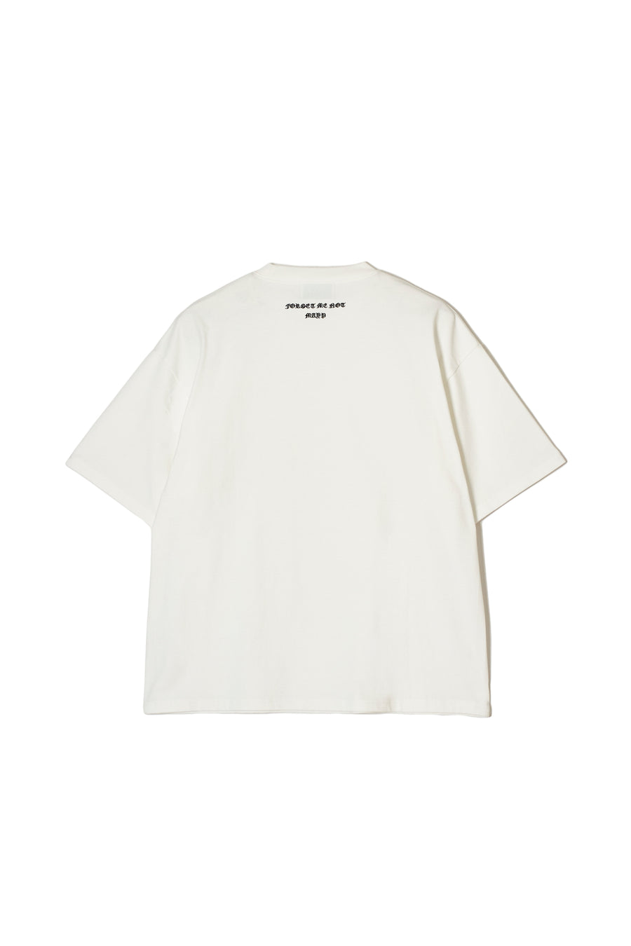 PLAIN EMBROIDERY SHORT SLEEVE TEE - WHITE