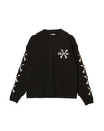 MAYO CROSS BONES EMBROIDERY LONG SLEEVE TEE - BLACK