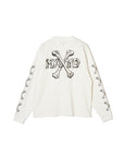 MAYO CROSS BONES EMBROIDERY LONG SLEEVE TEE - WHITE