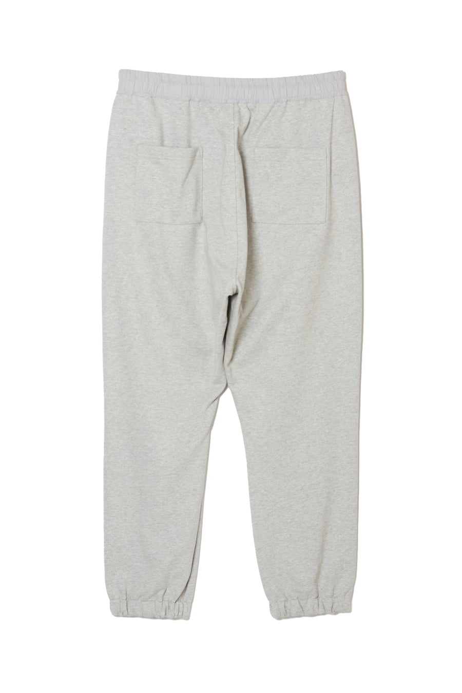 PLAIN EMBROIDERY SWEAT PANTS -  GRAY