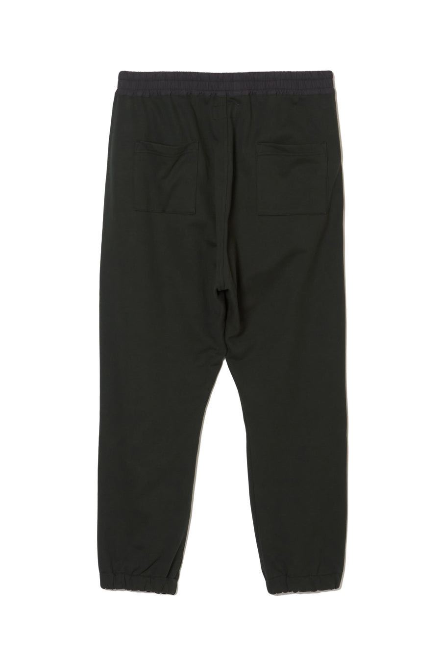 PLAIN EMBROIDERY SWEAT PANTS - DARK GREEN