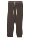 PLAIN EMBROIDERY SWEAT PANTS -  CHARCOAL