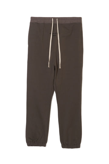 PLAIN EMBROIDERY SWEAT PANTS -  CHARCOAL