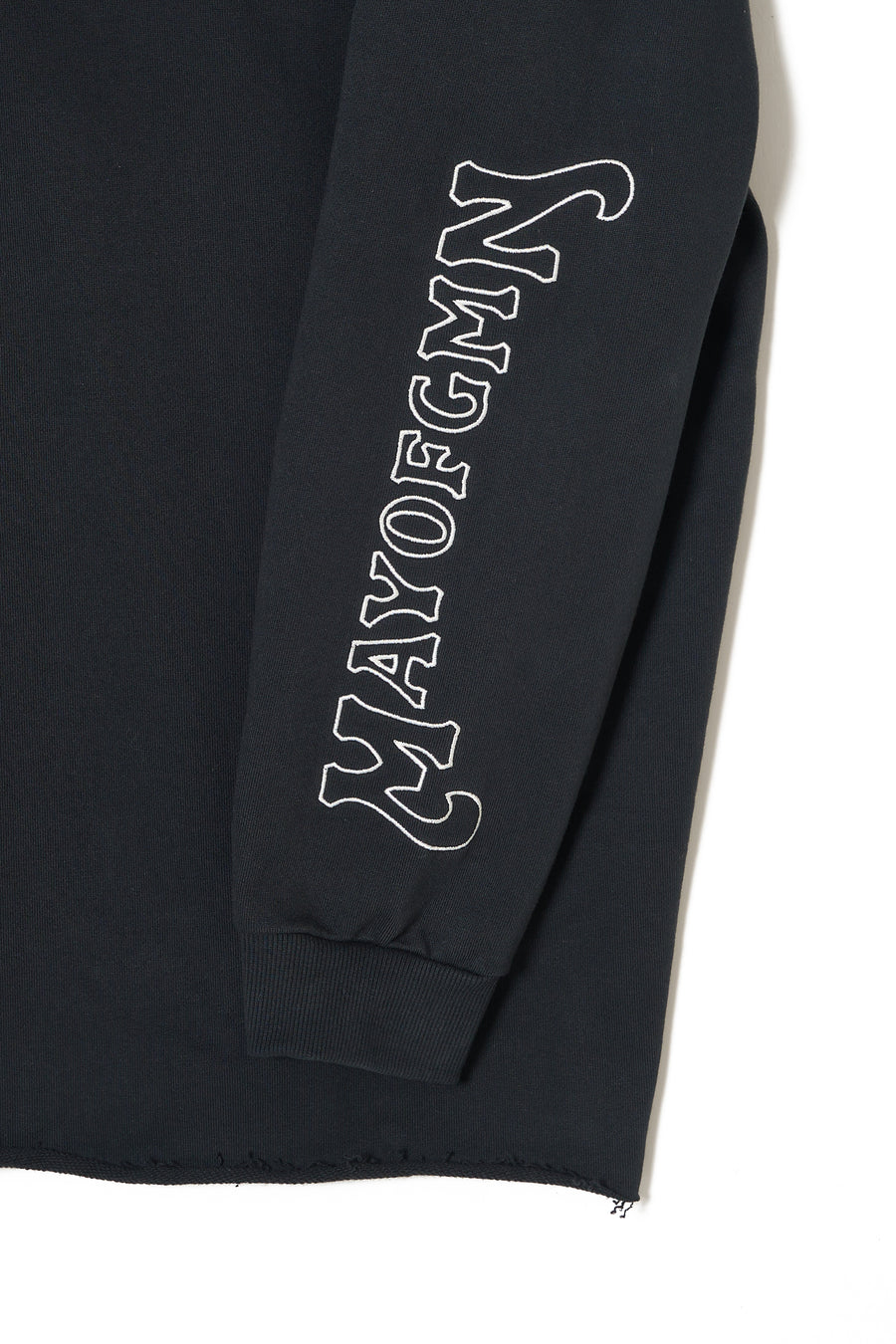 BRAINWASHING EMBROIDERY HOODIE - BLACK