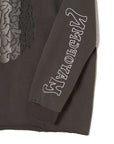 BRAINWASHING EMBROIDERY HOODIE - CHARCOAL