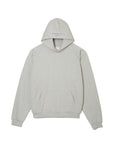 PLAIN EMBROIDERY HOODIE -  GRAY