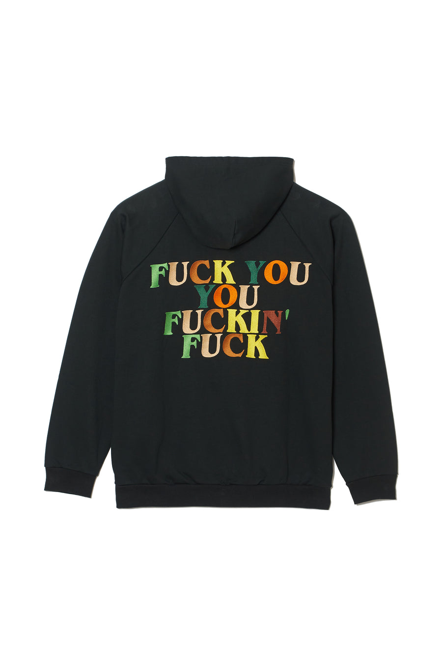 F●CKIN F●CK EMBROIDERY HOODIE - DARK GREEN