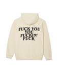 F●CKIN F●CK EMBROIDERY HOODIE - OFF WHITE