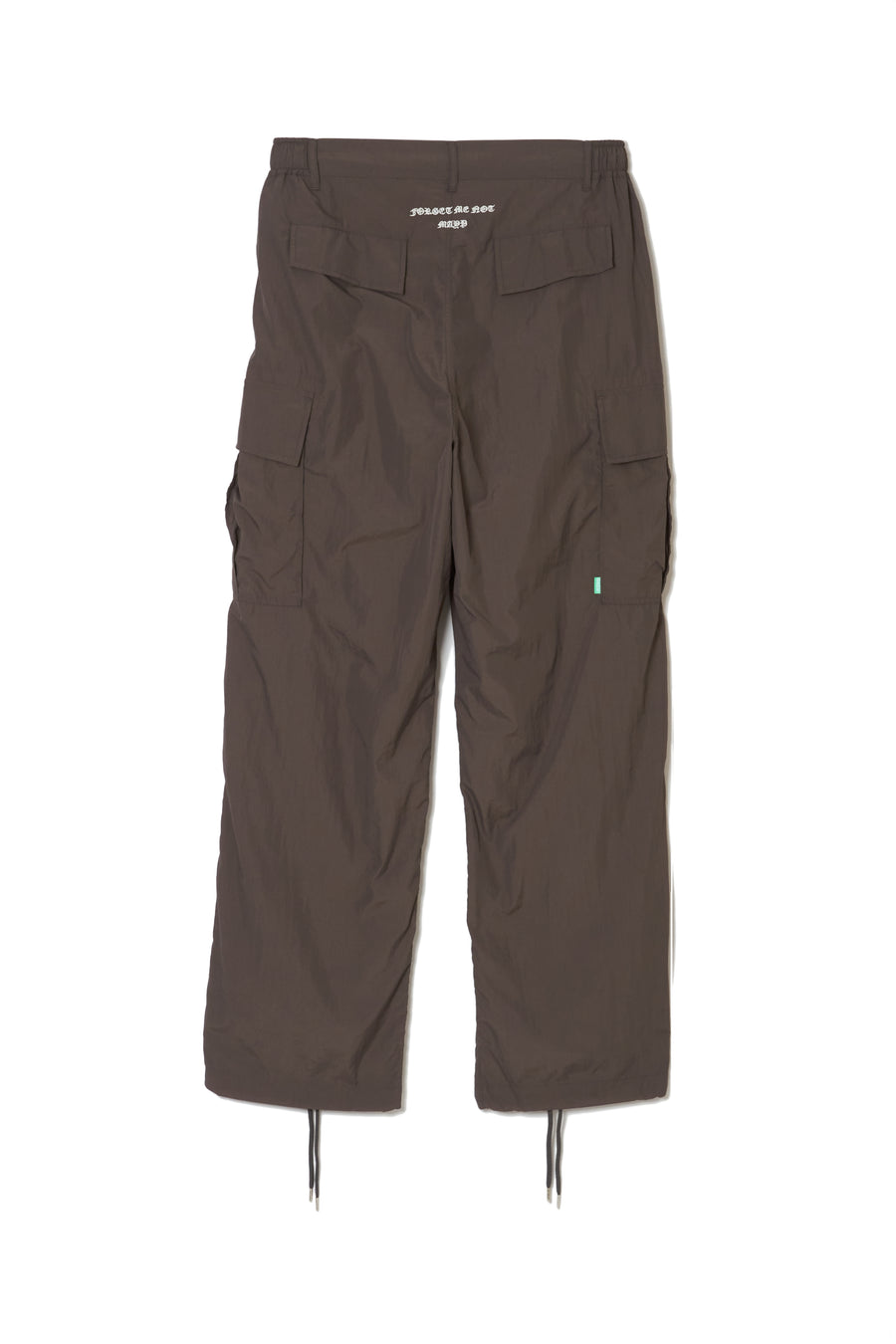 FGMN MAYO EMBROIDERY NYLON CARGO PANTS - CHARCOAL