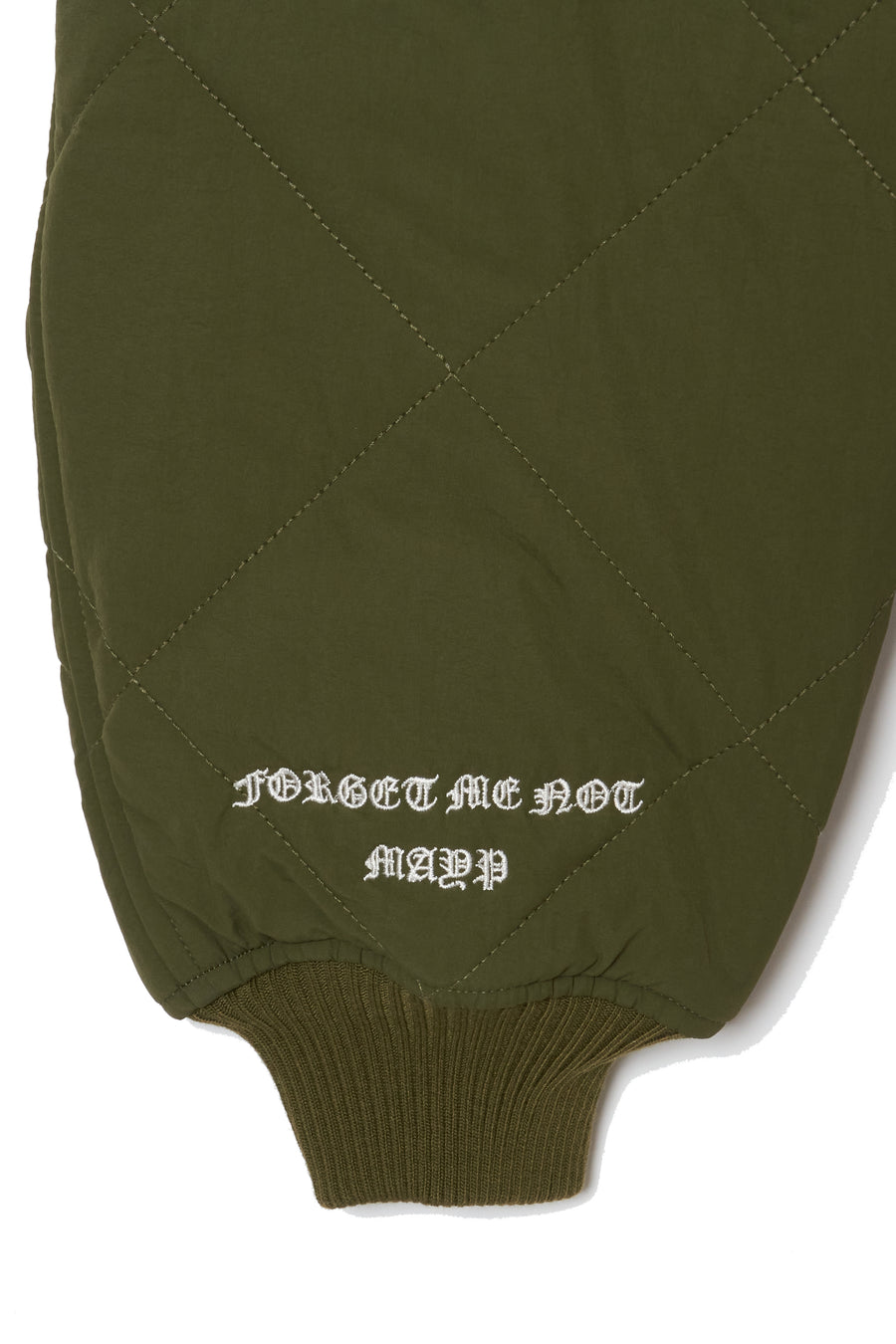 EAGLE  EMBROIDERY NYLON JKT -  OLIVE