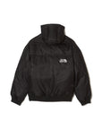 FIRE EMBROIDERY NYLON DOWN JKT - BLACK